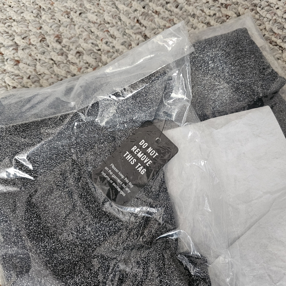 Express Sparkly One Shoulder Thong Bodysuit - Size XL - Picture 7 of 9